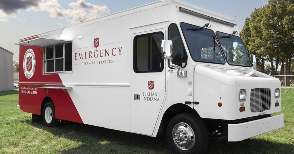Food Truck de emergencia del Ejército de Salvación