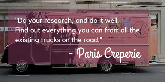 Citas de profesionales como consejos de Food Trucks