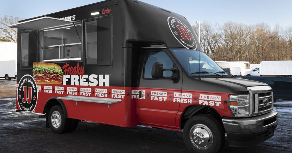 Food Truck de Jimmy John bocadillos y Jimmy Chips